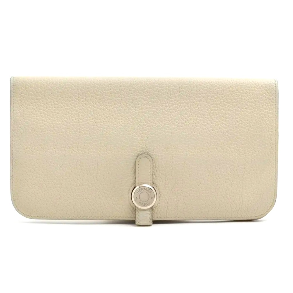 Hermes Dogon Long Togo Wallet Ivory